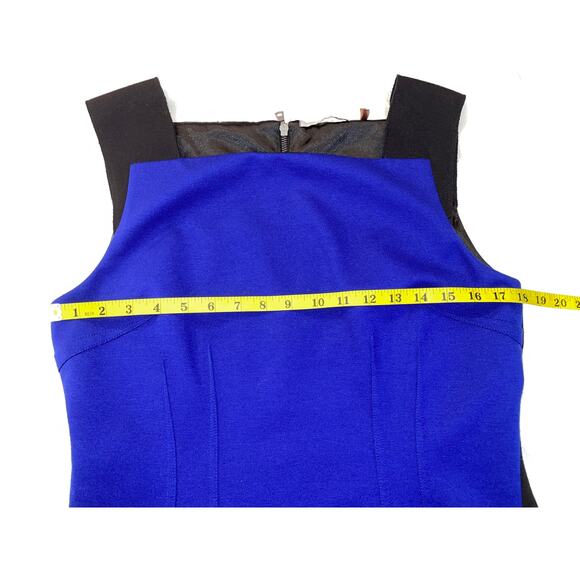 T Tahari Colorblock Sheath Dress - Size 12 - Full Zip at Back - Picture 8 of 13